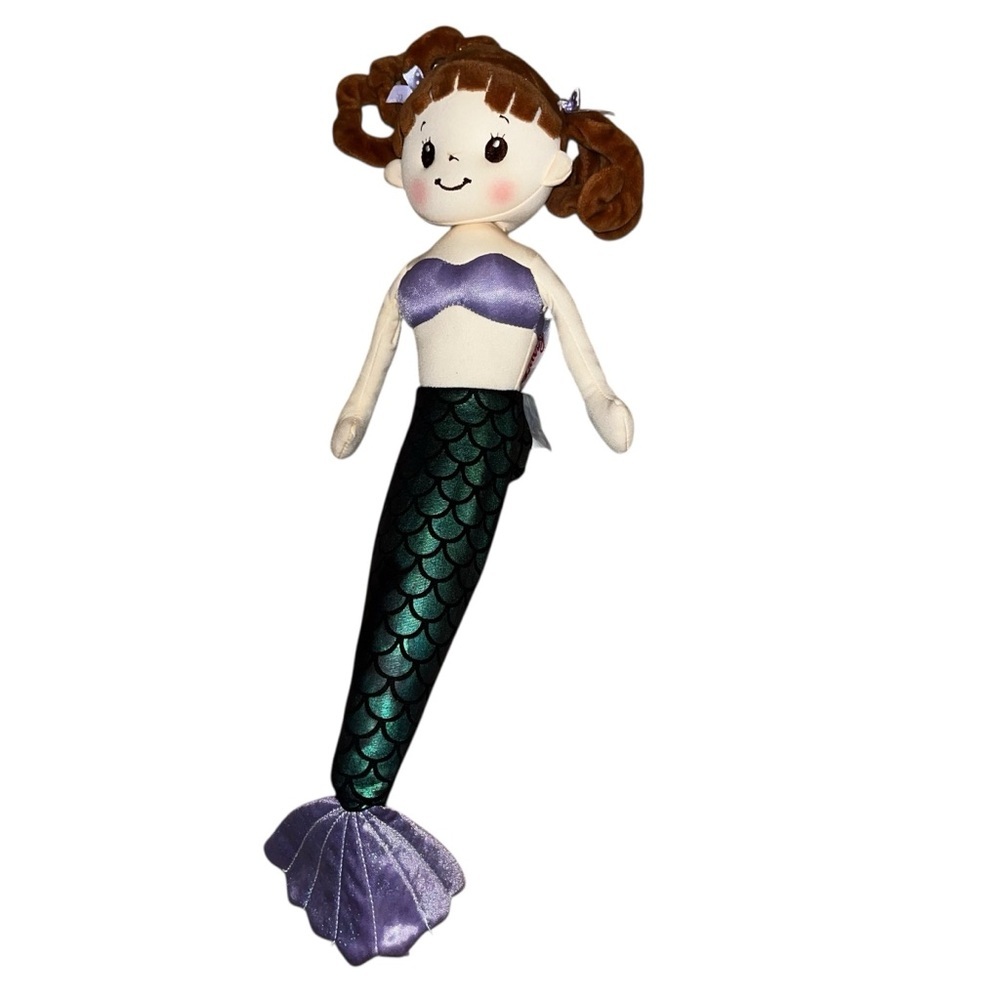 Linzy Mermaid Doll plush Purple Green